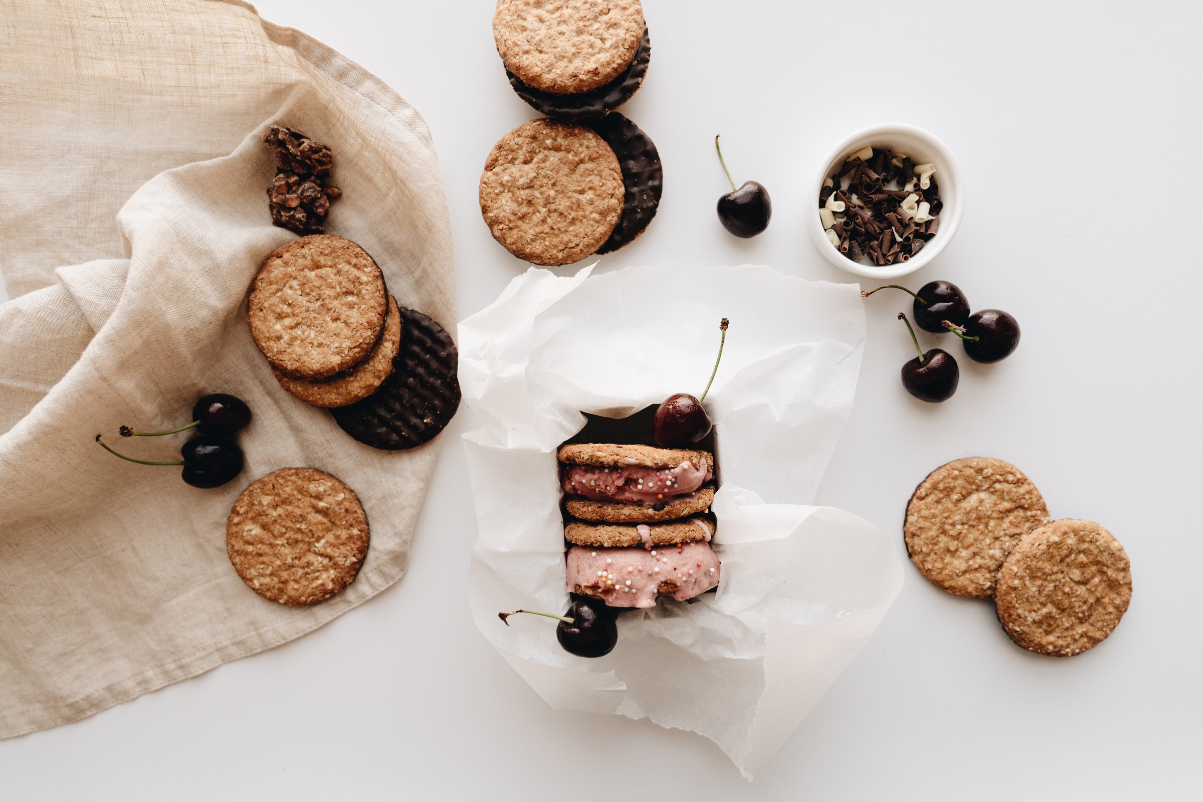 Close Up of Elegant Sweet Pastries